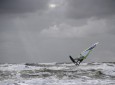 Windsurfer bei stürmischen Wetter